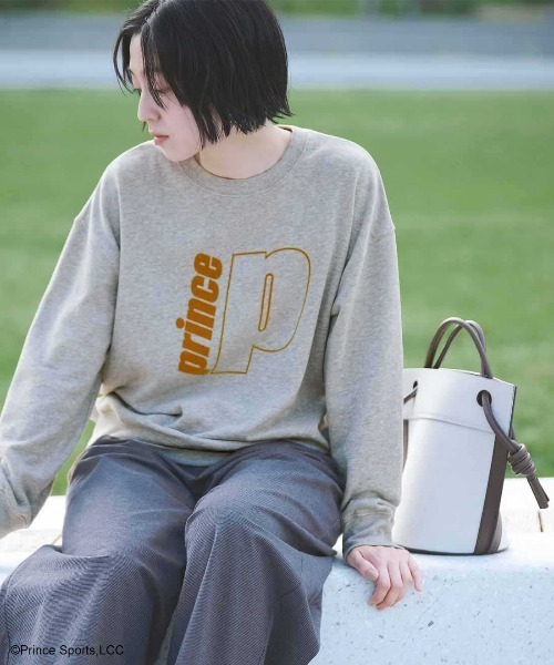 THREE FIFTY STANDARD(スリーフィフティースタンダード)の「【Prince】THREE FIFTY STANDARD別注 クルーネックのスウェットトップス(スウェット・レディース・杢グレー/チャコールグレー・M/L/LL/3L)」の5枚目の写真