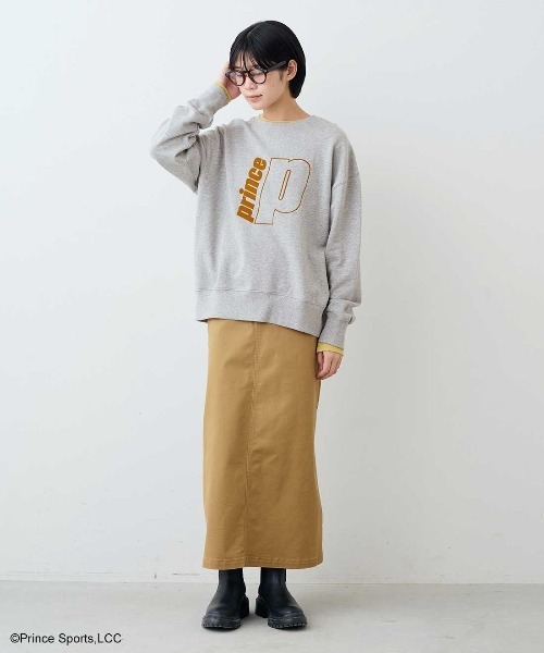 THREE FIFTY STANDARD(スリーフィフティースタンダード)の「【Prince】THREE FIFTY STANDARD別注 クルーネックのスウェットトップス(スウェット・レディース・杢グレー/チャコールグレー・M/L/LL/3L)」の7枚目の写真