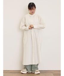 Samansa Mos2 | ◎タックシャツワンピース(ワンピース)