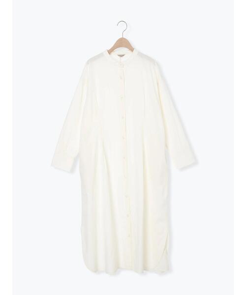 Samansa Mos2（サマンサ モスモス）の「◎タックシャツワンピース（ワンピース・レディース・ブルー/ブラウン/キナリ・F）」の6枚目の写真