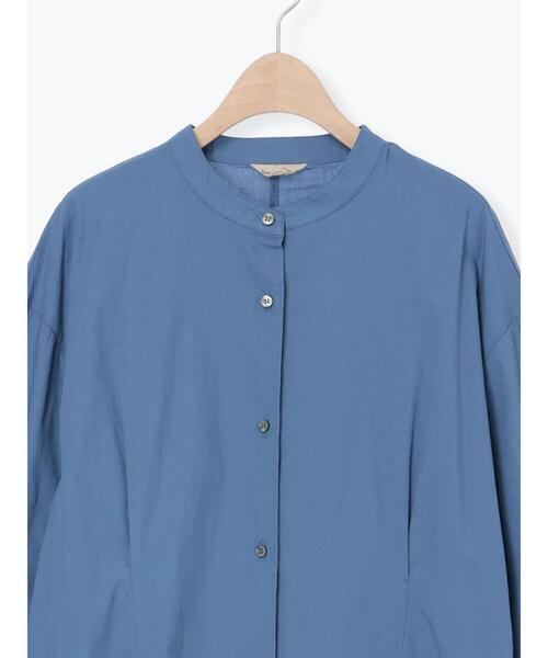 Samansa Mos2（サマンサ モスモス）の「◎タックシャツワンピース（ワンピース・レディース・ブルー/ブラウン/キナリ・F）」の9枚目の写真