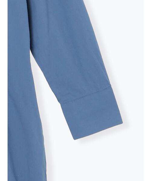 Samansa Mos2（サマンサ モスモス）の「◎タックシャツワンピース（ワンピース・レディース・ブルー/ブラウン/キナリ・F）」の10枚目の写真