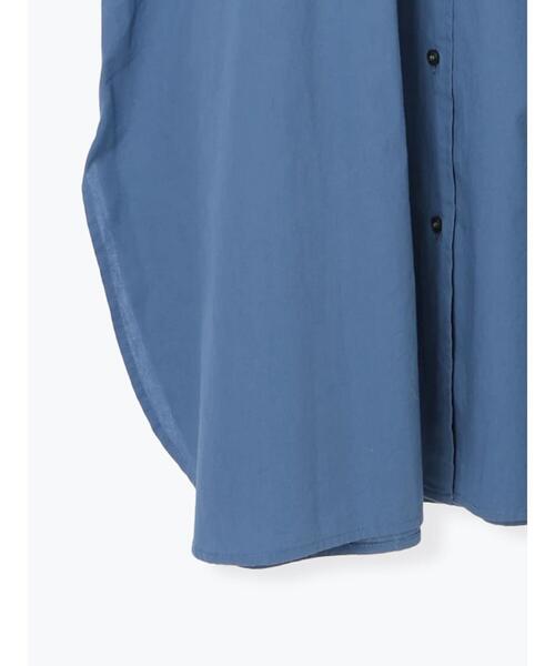 Samansa Mos2（サマンサ モスモス）の「◎タックシャツワンピース（ワンピース・レディース・ブルー/ブラウン/キナリ・F）」の11枚目の写真