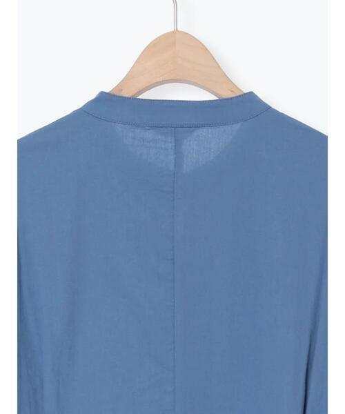 Samansa Mos2（サマンサ モスモス）の「◎タックシャツワンピース（ワンピース・レディース・ブルー/ブラウン/キナリ・F）」の12枚目の写真