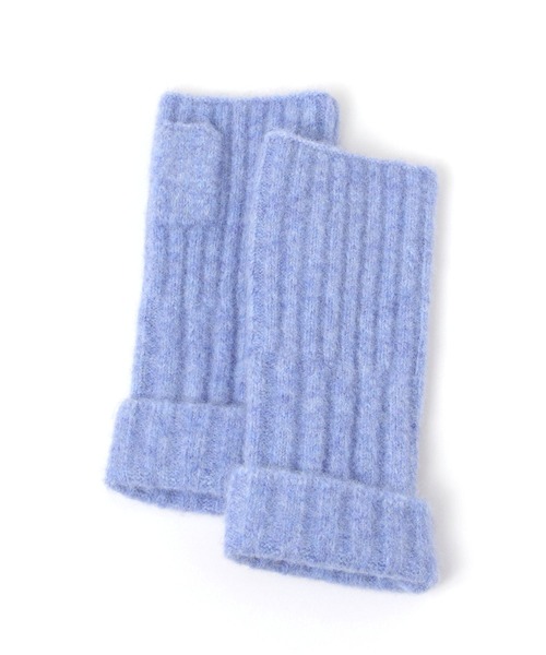 LAKOLE（ラコレ）の「リブ切替アームウォーマー / 598956（アームカバー・レディース・ベージュ/ブルー/グレー・FREE）」の4枚目の写真