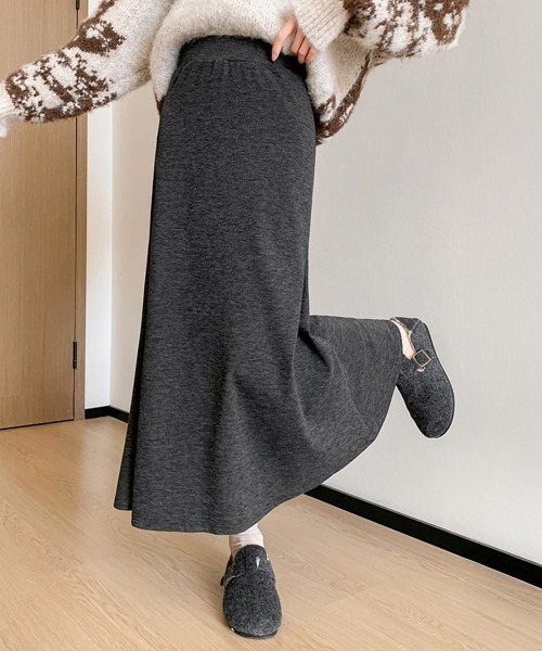 Miniministore(ミニミニストア)の「フレアスカート レディース 美脚脚長(スカート・レディース・ブラック/アイボリー/チャコールグレー・M/L/XL)」の12枚目の写真