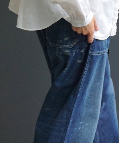 JOURNAL STANDARD LUXE（ジャーナルスタンダード　ラックス）の「10OZワークパンツ（デニムパンツ・レディース・ネイビー・SMALL/MEDIUM/LARGE）」の3枚目の写真