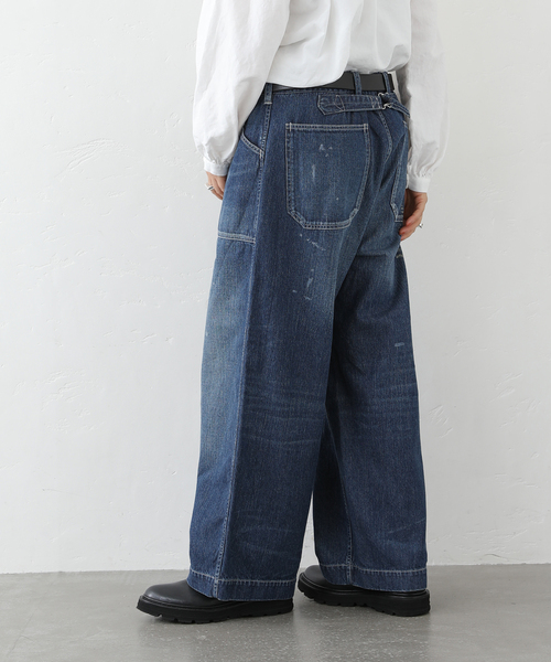 JOURNAL STANDARD LUXE(ジャーナルスタンダード ラックス)の「10OZワークパンツ(デニムパンツ・レディース・ネイビー・SMALL/MEDIUM/LARGE)」の3枚目の写真