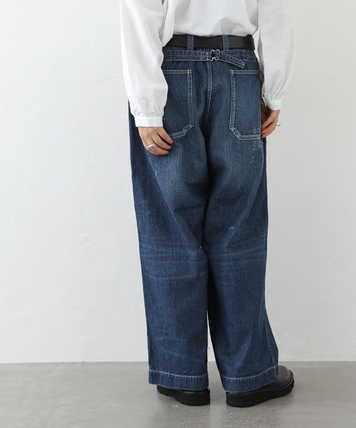 JOURNAL STANDARD LUXE(ジャーナルスタンダード ラックス)の「10OZワークパンツ(デニムパンツ・レディース・ネイビー・SMALL/MEDIUM/LARGE)」の4枚目の写真