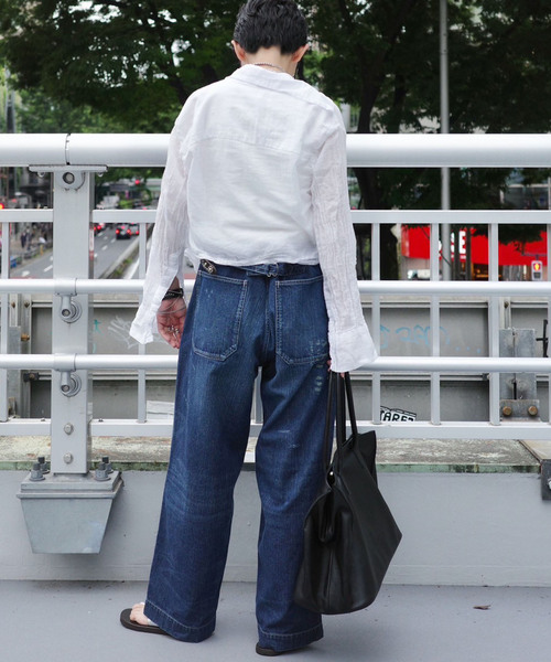 JOURNAL STANDARD LUXE(ジャーナルスタンダード ラックス)の「10OZワークパンツ(デニムパンツ・レディース・ネイビー・SMALL/MEDIUM/LARGE)」の10枚目の写真