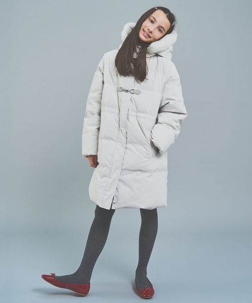 130cmあり】【はっ水・家庭洗濯可】Aラインダウンコート（ダウン