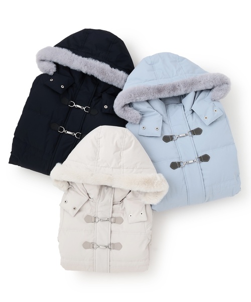 130cmあり】【はっ水・家庭洗濯可】Aラインダウンコート（ダウン