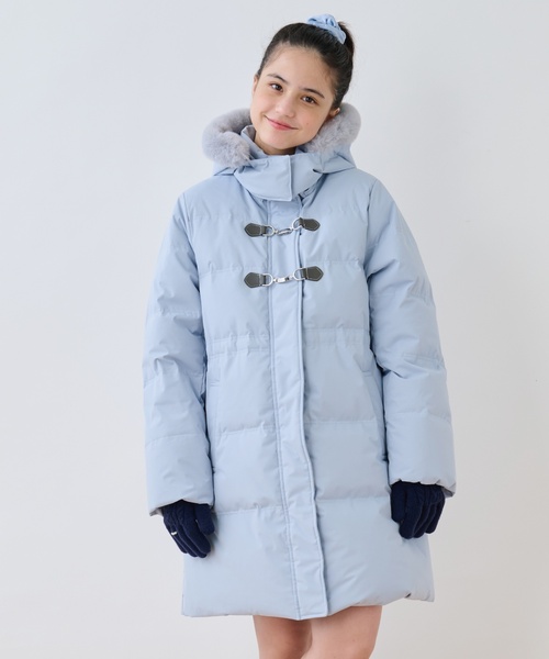 130cmあり】【はっ水・家庭洗濯可】Aラインダウンコート（ダウン