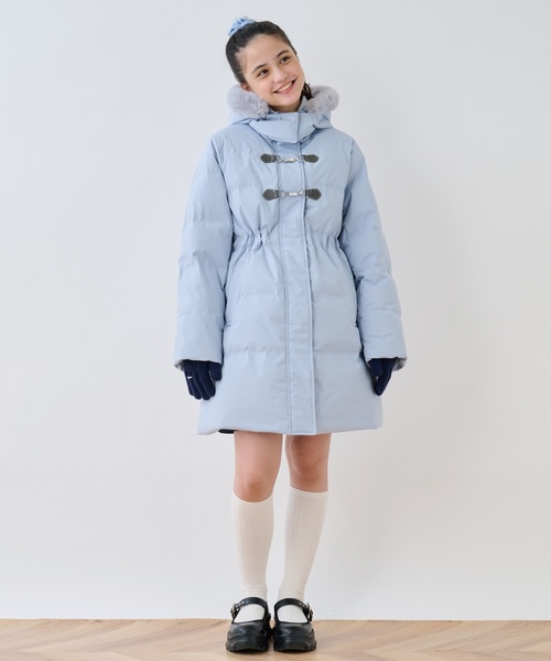 130cmあり】【はっ水・家庭洗濯可】Aラインダウンコート（ダウン