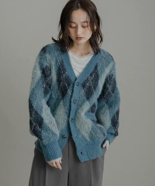 セール】アーガイルVネックカーディガン（ニット/セーター）｜SENSE OF