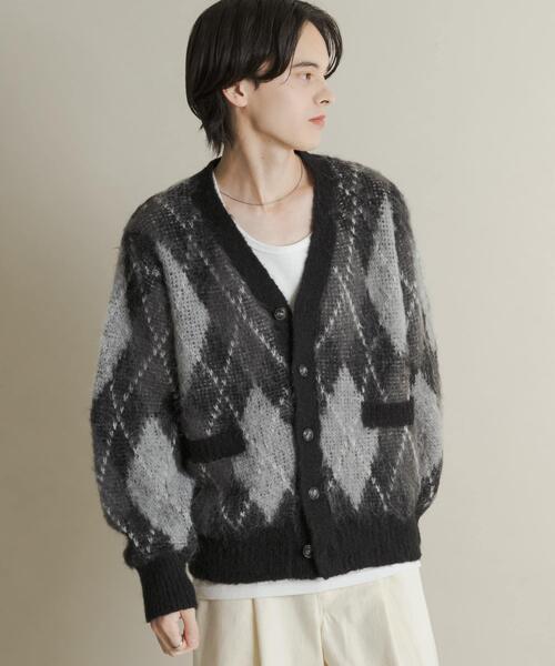 セール】アーガイルVネックカーディガン（ニット/セーター）｜SENSE OF
