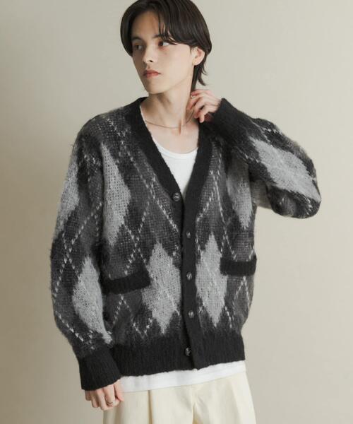 SENSE OF PLACE by URBAN RESEARCH（センスオブプレイスバイアーバンリサーチ）の「アーガイルVネックカーディガン（ニット/セーター・メンズ・ブルー/ブラック/ブラウン/ネイビー・MEDIUM/LARGE）」の12枚目の写真