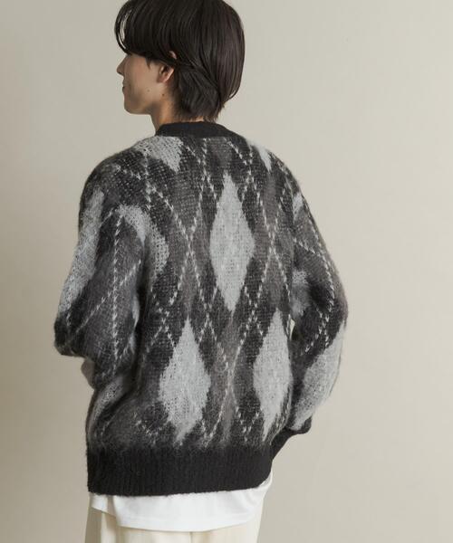 SENSE OF PLACE by URBAN RESEARCH（センスオブプレイスバイアーバンリサーチ）の「アーガイルVネックカーディガン（ニット/セーター・メンズ・ブルー/ブラック/ブラウン/ネイビー・MEDIUM/LARGE）」の14枚目の写真