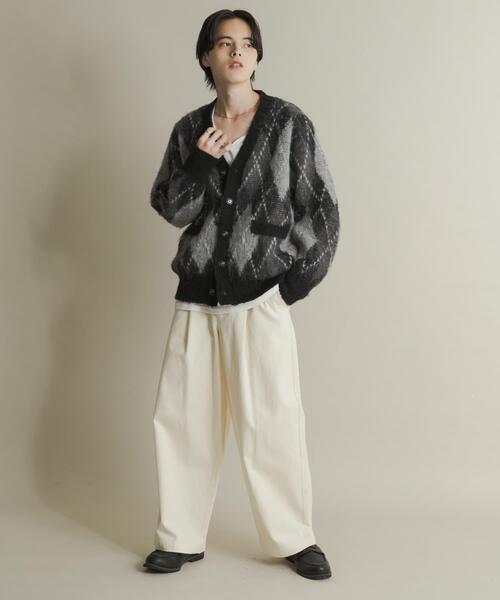 SENSE OF PLACE by URBAN RESEARCH（センスオブプレイスバイアーバンリサーチ）の「アーガイルVネックカーディガン（ニット/セーター・メンズ・ブルー/ブラック/ブラウン/ネイビー・MEDIUM/LARGE）」の15枚目の写真