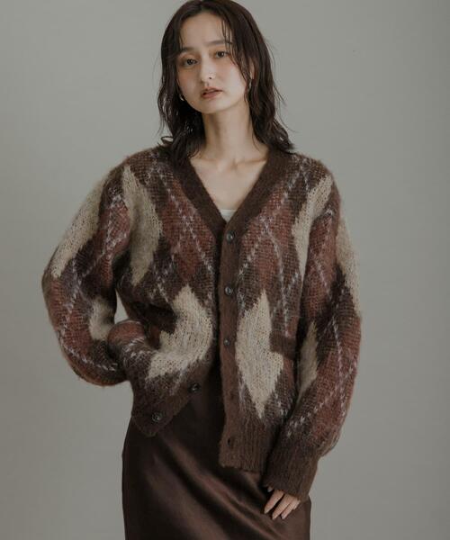 SENSE OF PLACE by URBAN RESEARCH（センスオブプレイスバイアーバンリサーチ）の「アーガイルVネックカーディガン（ニット/セーター・メンズ・ブルー/ブラック/ブラウン/ネイビー・MEDIUM/LARGE）」の19枚目の写真