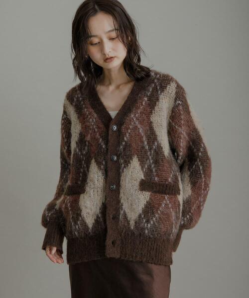 SENSE OF PLACE by URBAN RESEARCH（センスオブプレイスバイアーバンリサーチ）の「アーガイルVネックカーディガン（ニット/セーター・メンズ・ブルー/ブラック/ブラウン/ネイビー・MEDIUM/LARGE）」の20枚目の写真