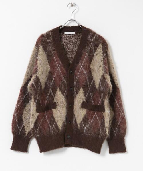 アーガイルVネックカーディガン（ニット/セーター）｜SENSE OF PLACE