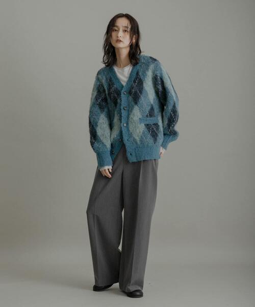 SENSE OF PLACE by URBAN RESEARCH（センスオブプレイスバイアーバンリサーチ）の「アーガイルVネックカーディガン（ニット/セーター・メンズ・ブルー/ブラック/ブラウン/ネイビー・MEDIUM/LARGE）」の13枚目の写真