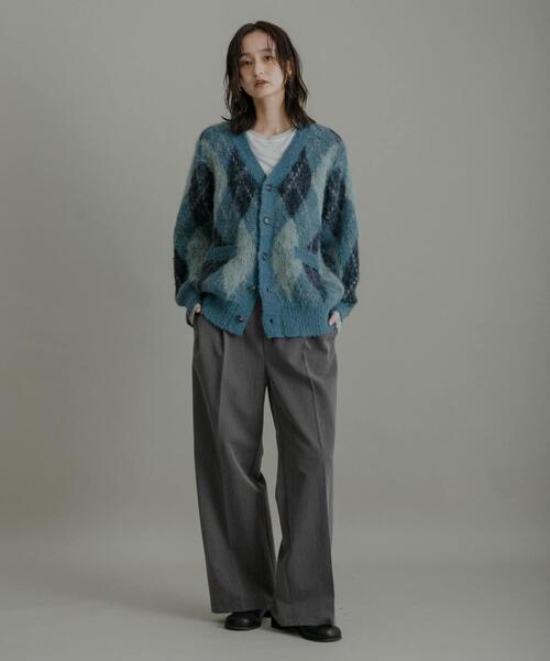 SENSE OF PLACE by URBAN RESEARCH（センスオブプレイスバイアーバンリサーチ）の「アーガイルVネックカーディガン（ニット/セーター・メンズ・ブルー/ブラック/ブラウン/ネイビー・MEDIUM/LARGE）」の14枚目の写真