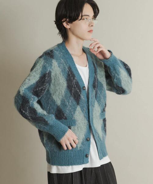 SENSE OF PLACE by URBAN RESEARCH（センスオブプレイスバイアーバンリサーチ）の「アーガイルVネックカーディガン（ニット/セーター・メンズ・ブルー/ブラック/ブラウン/ネイビー・MEDIUM/LARGE）」の16枚目の写真