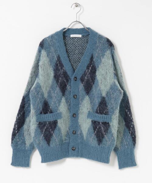 SENSE OF PLACE by URBAN RESEARCH（センスオブプレイスバイアーバンリサーチ）の「アーガイルVネックカーディガン（ニット/セーター・メンズ・ブルー/ブラック/ブラウン/ネイビー・MEDIUM/LARGE）」の10枚目の写真