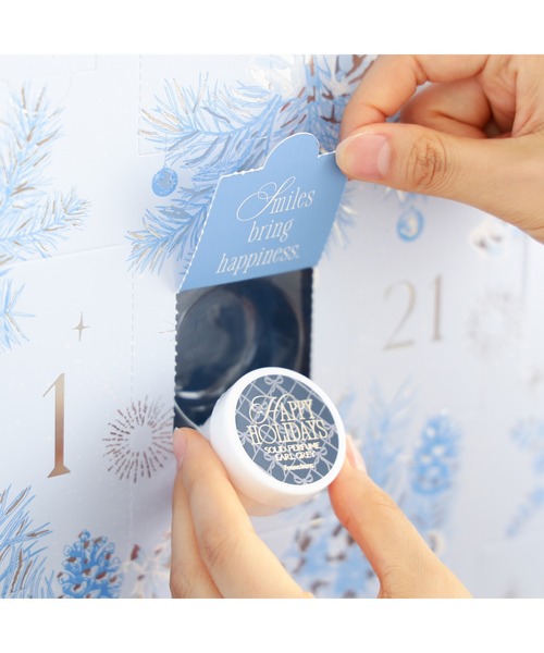 Francfranc（フランフラン）の「【数量限定】2025 クリスマス アドベントカレンダー L（24個入り）クリスマスコフレ プレゼント ギフト コフレ 女性（ボディケア/ボディクリーム・レディース・ブルー・FREE）」の4枚目の写真