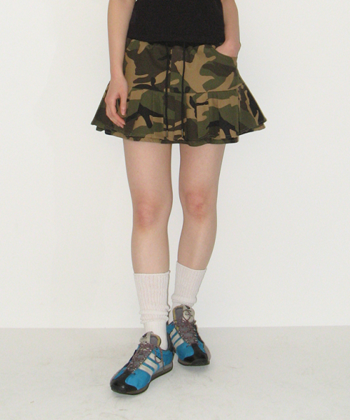 RONRON(ロンロン)の「PLEATS BANDING MINI SKIRT CAMOUFLAGE(スカート・レディース・その他・FREE)」の4枚目の写真