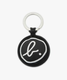 agnes b.（アニエスベー）の「"b." ロゴ 刺繍 レザー キーリング（キーケース/キーアクセサリー）」