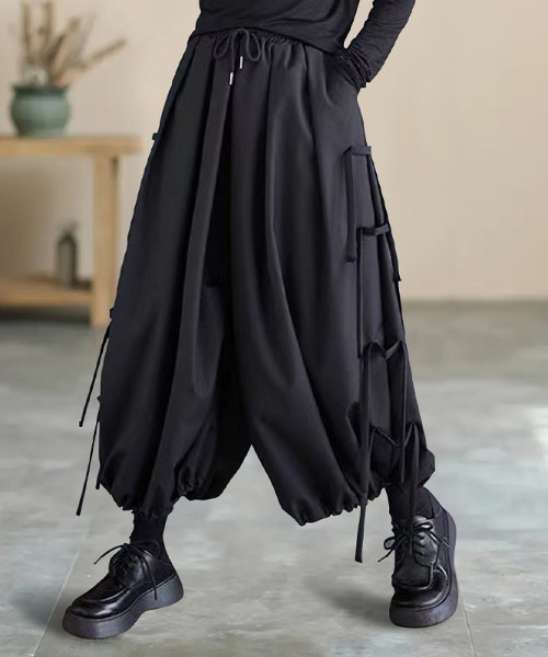 セール】ShibariFlow和風クロップドバギーサルエルパンツ（その他