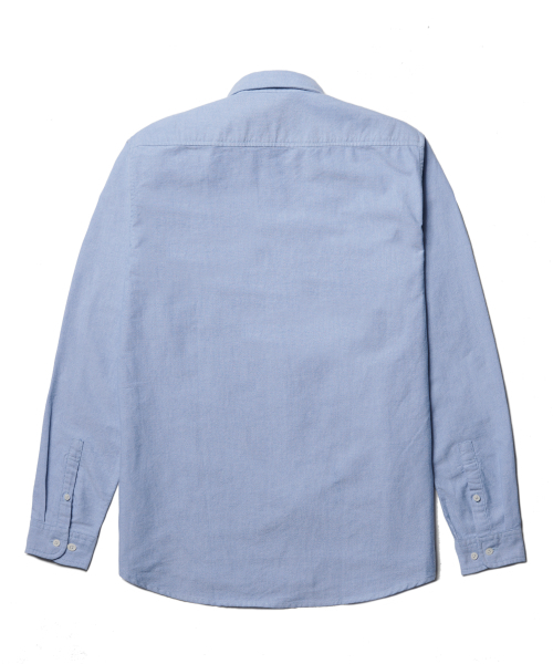 MUSINSA STANDARD（ムシンサスタンダード）の「ベーシックオックスフォードシャツ[ブルー]（シャツ/ブラウス・メンズ・その他・XX-LARGE/XXX-LARGE/SMALL/MEDIUM/LARGE/X-LARGE）」の2枚目の写真
