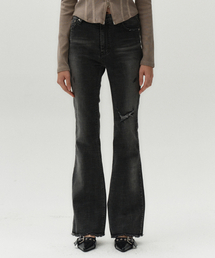 Midnight Move | ws boots cut pants [black](デニムパンツ)