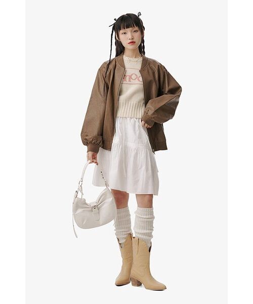 SINOON(シヌーン)の「SINOON PULLOVER KNIT (IVORY)(ニット/セーター・レディース・アイボリー・FREE)」の6枚目の写真