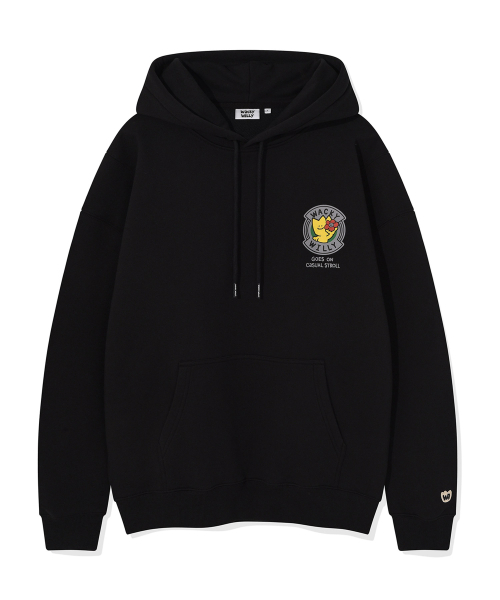 Wacky WiLLy(ワッキーウィリー)の「キキアンドリリー ビッググラフィックフード ブラック(パーカー・レディース・その他・SMALL/MEDIUM/LARGE/X-LARGE)」の2枚目の写真
