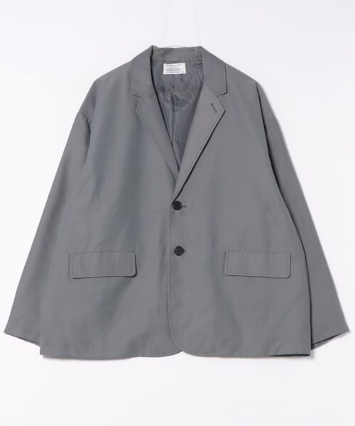 ８(eight)（エイト）の「ポリエステルツイルテーラードジャケット（テーラードジャケット・メンズ・グレー/ブラック/ネイビー・LARGE/MEDIUM）」の2枚目の写真