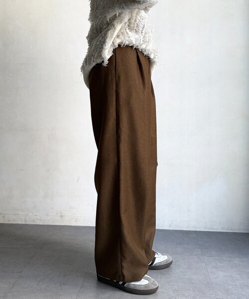 Chez toi（シェトワ）の「合皮ベルト付きパンツ（その他パンツ・レディース・ブラウン/イエロー/ネイビー・FREE）」の5枚目の写真