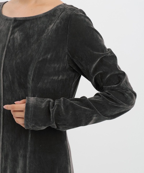 セール】【沖田愛加さんコラボ/選べる着丈】ベロアキリカエライン