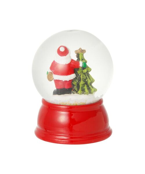 スノードーム サンタ＆ツリー XS レッド（インテリア雑貨