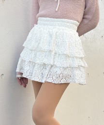 one way | レースティアードスカート(スカート)