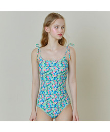 VIKINI VENDER（ビキニベンダー）の「キフィリボンモノキニ - フローラルグリーン（水着）」