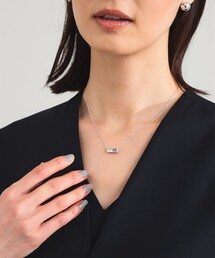 Demi-Luxe BEAMS | FIBULA / ラブラドライト×ホワイトパール×クリスタル ネックレス(ネックレス)