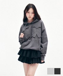 YOUHEE（ユヒ）の「YOUHEE RIBBON HOODIE CHARCOAL（パーカー）」