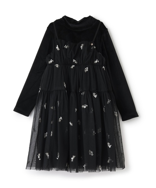 セール】カラーリリーチュールワンピースセット（ワンピース）｜kate