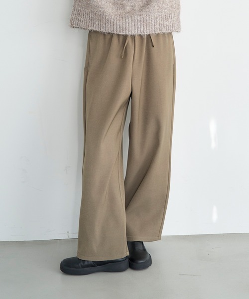 mil(ミル)の「裏ボア リラックスワイドパンツ【585117】(その他パンツ・レディース・チャコールグレー/ダークブラウン/モカ・FREE/S-Short/S-Regular/M-Short/M-Regular)」の3枚目の写真