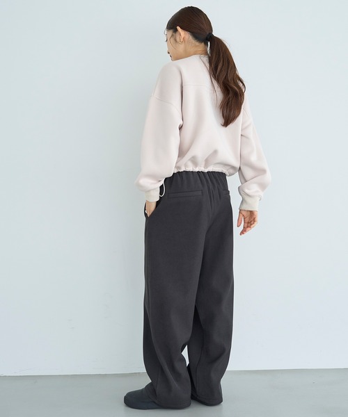 mil(ミル)の「裏ボア リラックスワイドパンツ【585117】(その他パンツ・レディース・チャコールグレー/ダークブラウン/モカ・FREE/S-Short/S-Regular/M-Short/M-Regular)」の6枚目の写真