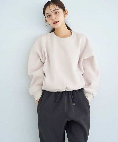 mil(ミル)の「裏ボア リラックスワイドパンツ【585117】(その他パンツ・レディース・チャコールグレー/ダークブラウン/モカ・FREE/S-Short/S-Regular/M-Short/M-Regular)」の9枚目の写真